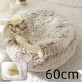 Load image into Gallery viewer, 2 In 1 Dog And Cat Bed Pet Winter Bed Round Plush Warm Bed House Soft Long Plush Pets Bed Pet Products
