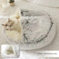 Load image into Gallery viewer, 2 In 1 Dog And Cat Bed Pet Winter Bed Round Plush Warm Bed House Soft Long Plush Pets Bed Pet Products
