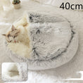 Load image into Gallery viewer, 2 In 1 Dog And Cat Bed Pet Winter Bed Round Plush Warm Bed House Soft Long Plush Pets Bed Pet Products
