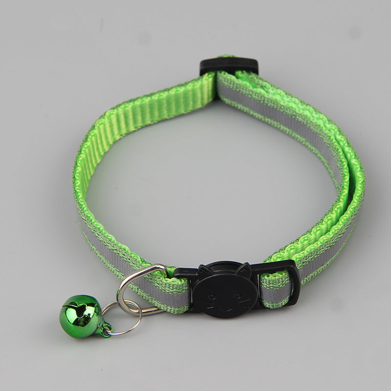 Color Reflective Cat Head Safety Buckle Collar