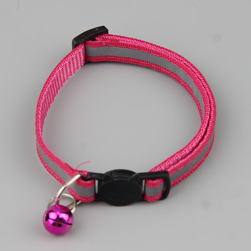 Color Reflective Cat Head Safety Buckle Collar