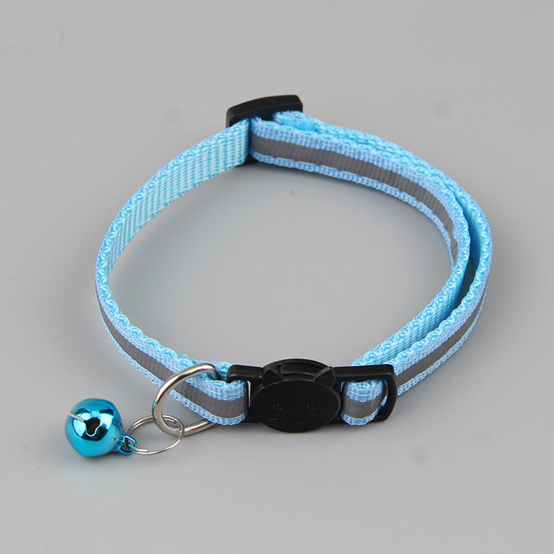 Color Reflective Cat Head Safety Buckle Collar