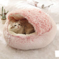 Load image into Gallery viewer, 2 In 1 Dog And Cat Bed Pet Winter Bed Round Plush Warm Bed House Soft Long Plush Pets Bed Pet Products
