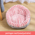 Load image into Gallery viewer, Pet Bed Soft Non-Slip Plush Kennel Round Cat Dog Nest Cushion
