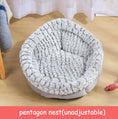 Load image into Gallery viewer, Pet Bed Soft Non-Slip Plush Kennel Round Cat Dog Nest Cushion
