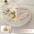 Load image into Gallery viewer, 2 In 1 Dog And Cat Bed Pet Winter Bed Round Plush Warm Bed House Soft Long Plush Pets Bed Pet Products
