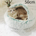 Load image into Gallery viewer, 2 In 1 Dog And Cat Bed Pet Winter Bed Round Plush Warm Bed House Soft Long Plush Pets Bed Pet Products
