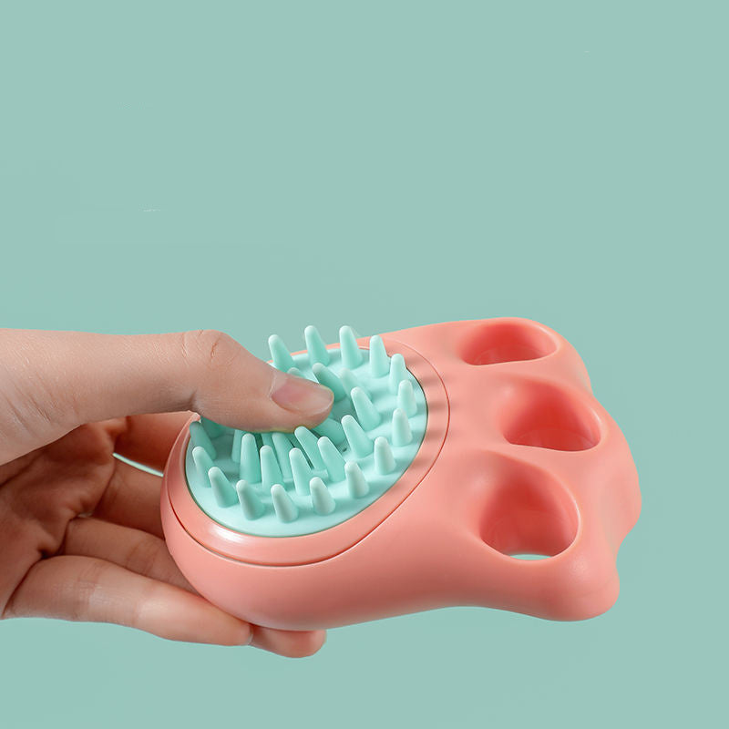 Cat Claw Bath Brush Pet Dog Bath Artifact Cat Brush Pet Massage Brush Massage Comb Bath Brush Pet Supplies