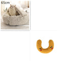 Load image into Gallery viewer, 2 In 1 Dog And Cat Bed Pet Winter Bed Round Plush Warm Bed House Soft Long Plush Pets Bed Pet Products
