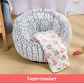 Load image into Gallery viewer, Pet Bed Soft Non-Slip Plush Kennel Round Cat Dog Nest Cushion
