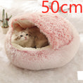 Load image into Gallery viewer, 2 In 1 Dog And Cat Bed Pet Winter Bed Round Plush Warm Bed House Soft Long Plush Pets Bed Pet Products
