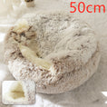 Load image into Gallery viewer, 2 In 1 Dog And Cat Bed Pet Winter Bed Round Plush Warm Bed House Soft Long Plush Pets Bed Pet Products
