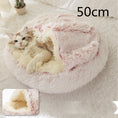 Load image into Gallery viewer, 2 In 1 Dog And Cat Bed Pet Winter Bed Round Plush Warm Bed House Soft Long Plush Pets Bed Pet Products
