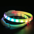 Load image into Gallery viewer, USB Rechargeable Pet Dog LED Glowing Collar Pet Luminous Flashing Necklace Outdoor Walking Dog Night Safety Collar
