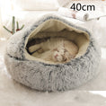 Load image into Gallery viewer, 2 In 1 Dog And Cat Bed Pet Winter Bed Round Plush Warm Bed House Soft Long Plush Pets Bed Pet Products
