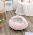 Load image into Gallery viewer, 2 In 1 Dog And Cat Bed Pet Winter Bed Round Plush Warm Bed House Soft Long Plush Pets Bed Pet Products
