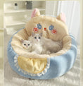 Load image into Gallery viewer, Cute Cat Bed For Indoor Cute Cat Dog Bed Tent With Removable Washable Cushioned Cat Cave Dog Bed Calming Fluffy Plush Dog Bed Puppy Bed Hug Sleep Cuddle Pet Bed
