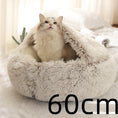 Load image into Gallery viewer, 2 In 1 Dog And Cat Bed Pet Winter Bed Round Plush Warm Bed House Soft Long Plush Pets Bed Pet Products
