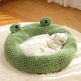 Load image into Gallery viewer, Pet Cat Dog Nest Little Frog Series Warm Plush Mat Autumn Winter Pet House Full Package Nest For Small Cats Dogs Within 5KG
